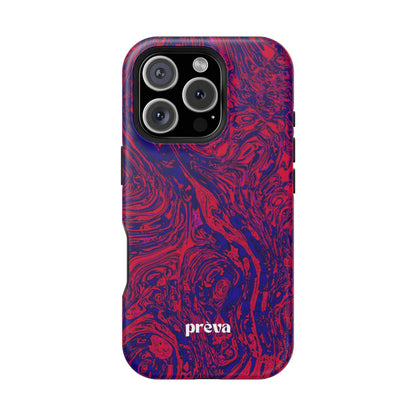 Marbled Red & Purple Impact Phone Case