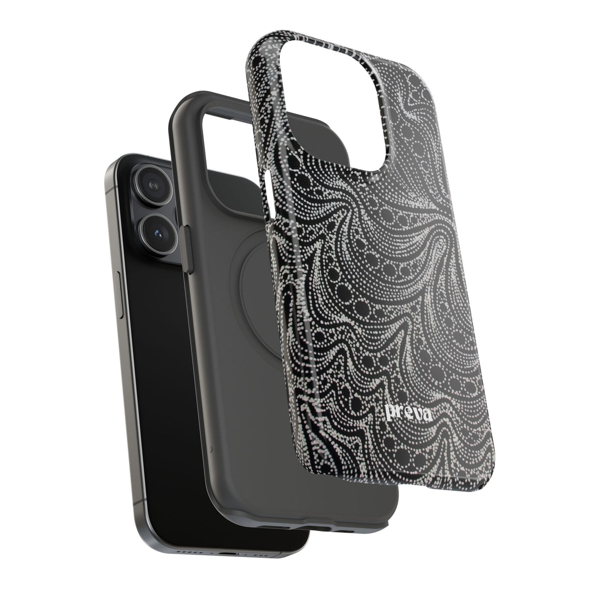 Abstract Midnight Lace Phone Case