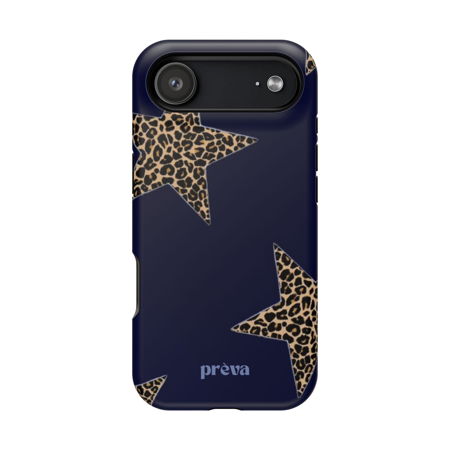Navy Leopard Star Phone Case