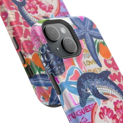 Dolphin Tropics Collage Phone Case