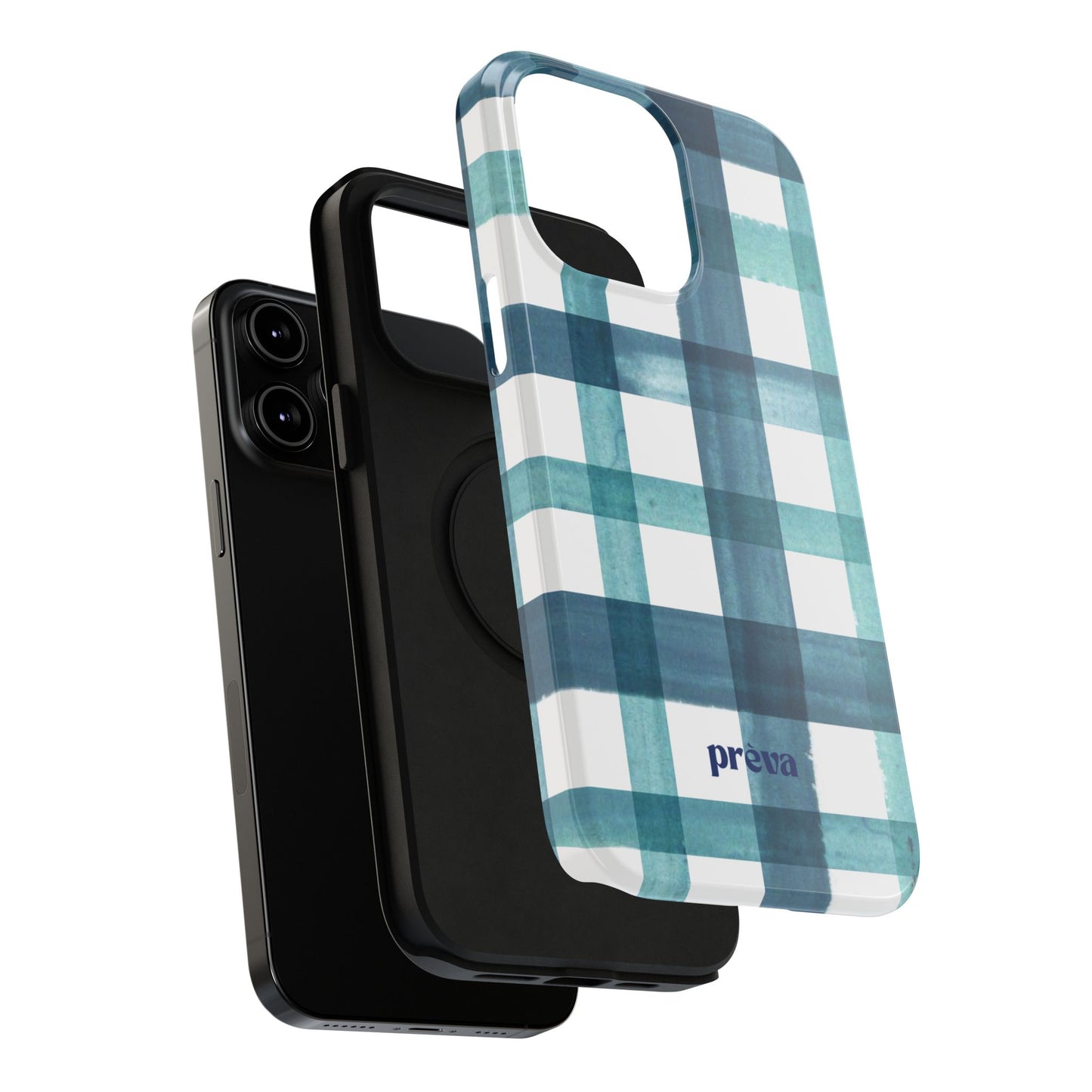 Teal Plaid Phone Case