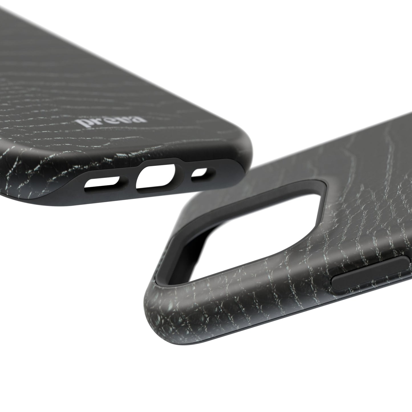 Black Croc Phone Case