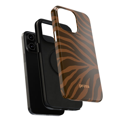 Brown Tiger Stripe Phone Case
