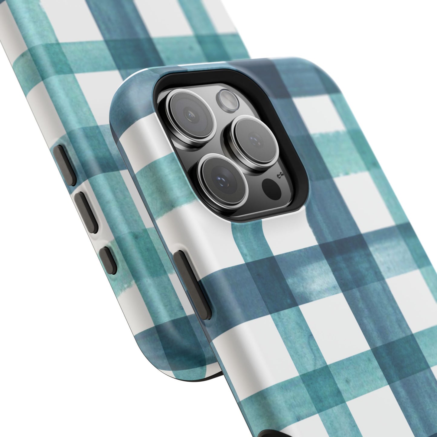 Teal Plaid Phone Case