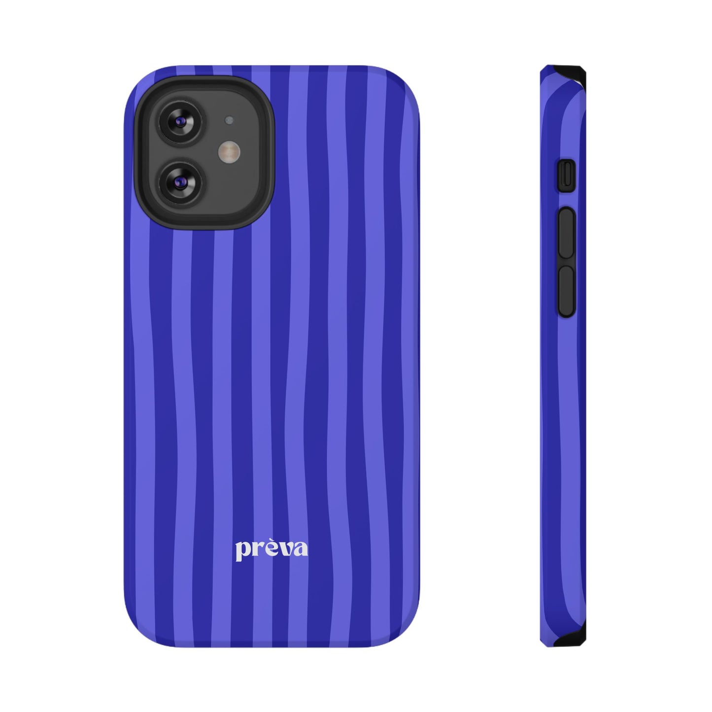 Neon Blue Stripes Phone Case