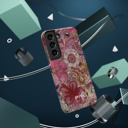 Floral Embroidery Phone Case