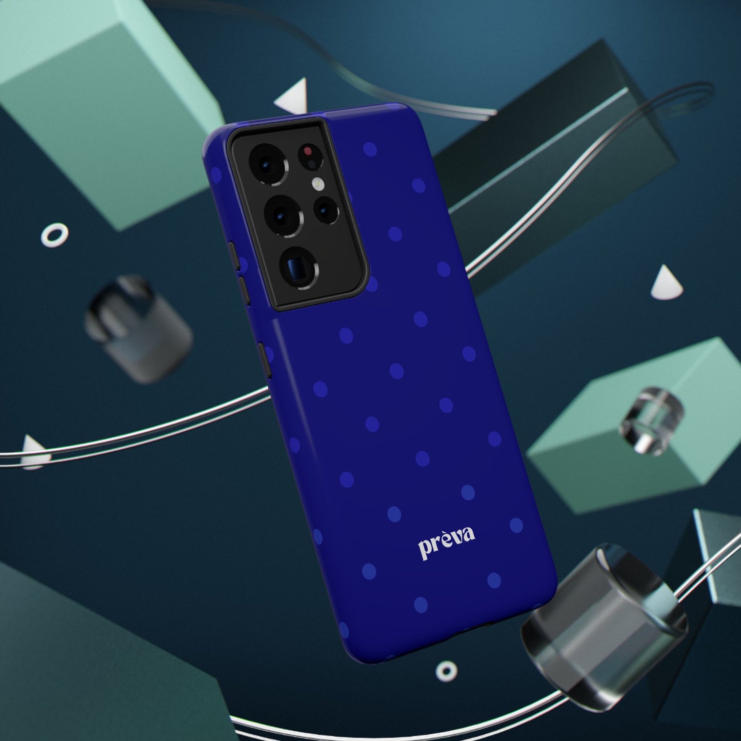 Dark Blue Polka Dots Phone Case