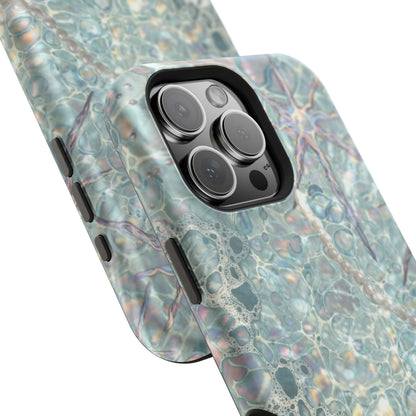 Marbled Seafoam Impact-Resistant Phone Case