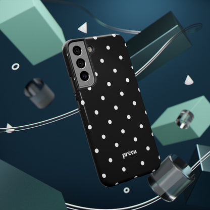 Black with White Polka Dots Phone Case