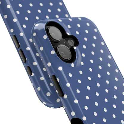 Navy Polka Dot Phone Case