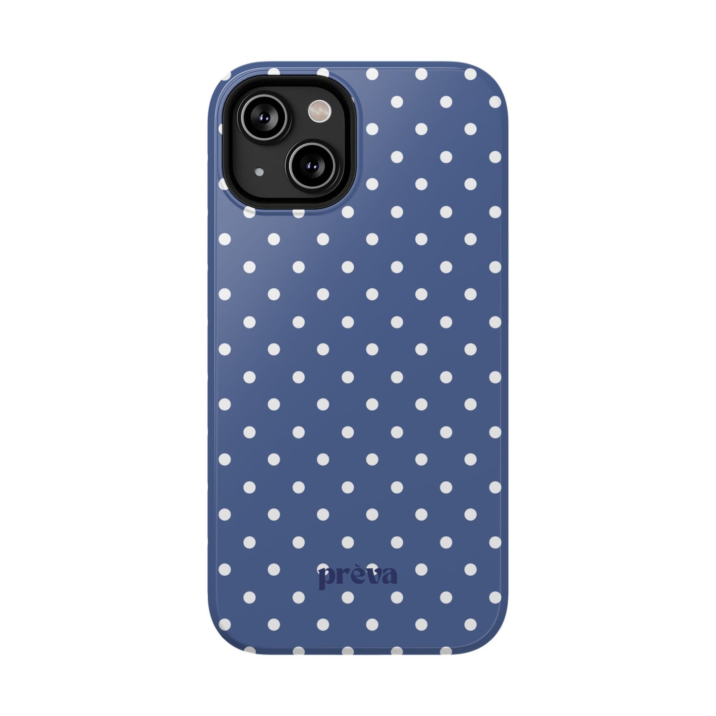 Navy Polka Dot Phone Case
