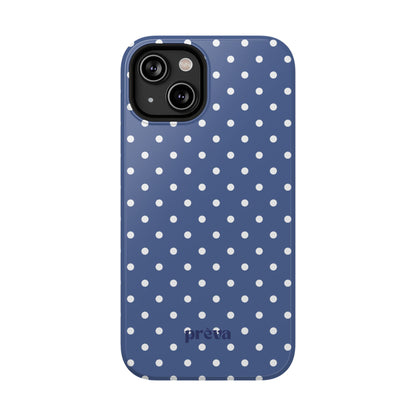 Navy Polka Dot Phone Case