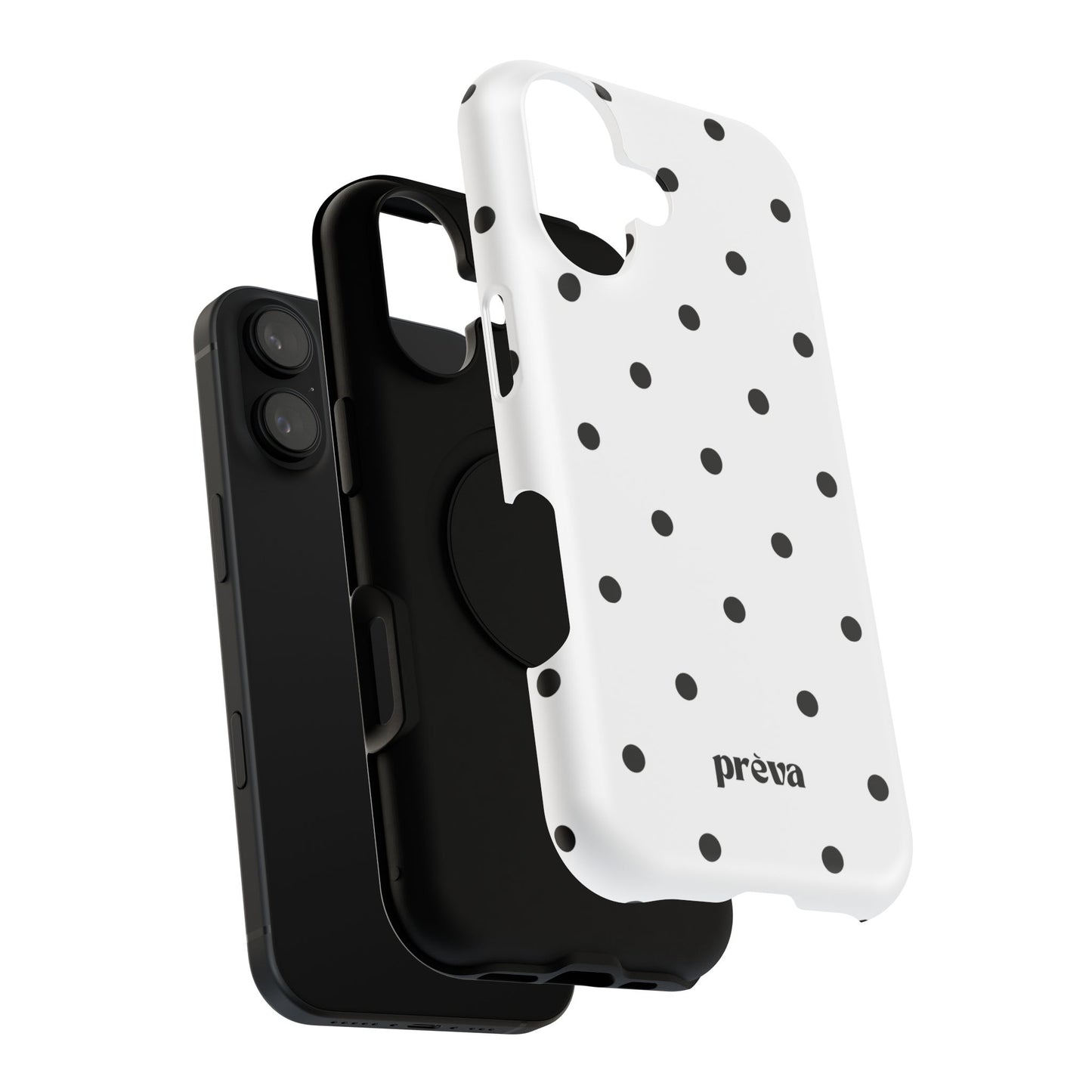 B&W polka dots Phone Case