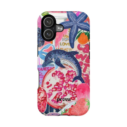 Dolphin Tropics Collage Phone Case