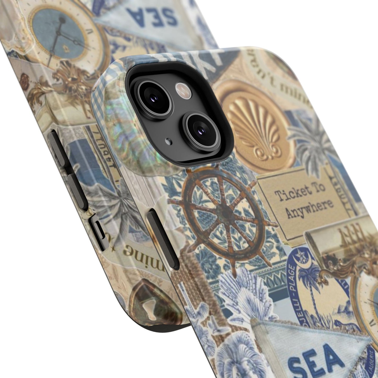Neutral Travel Collage Phone Case