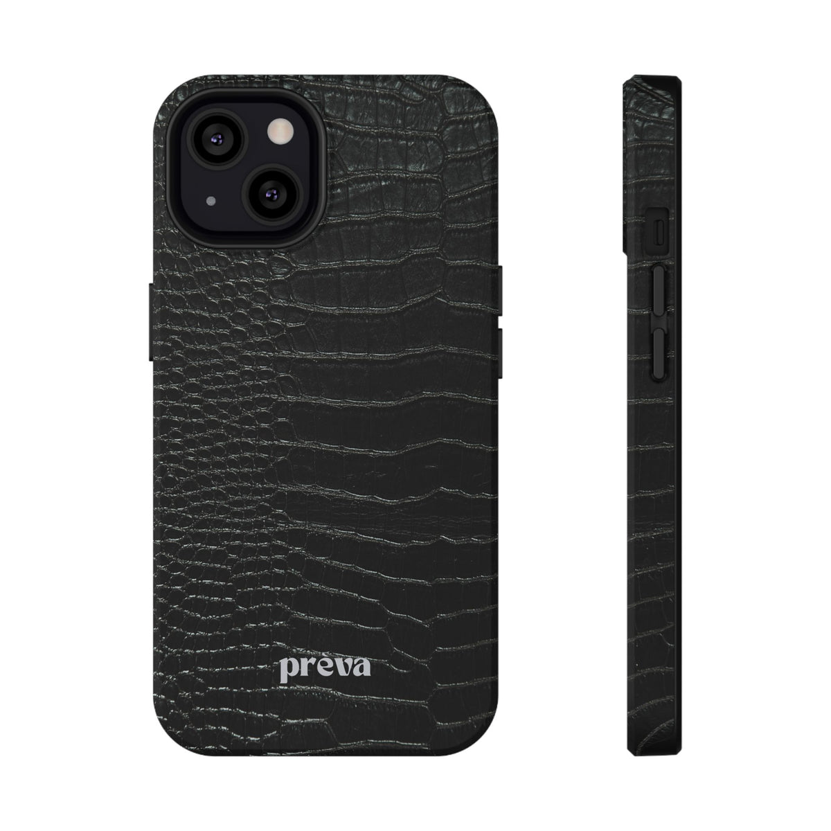 Black Croc Phone Case