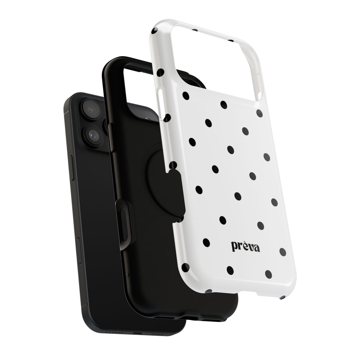 B&W polka dots Phone Case