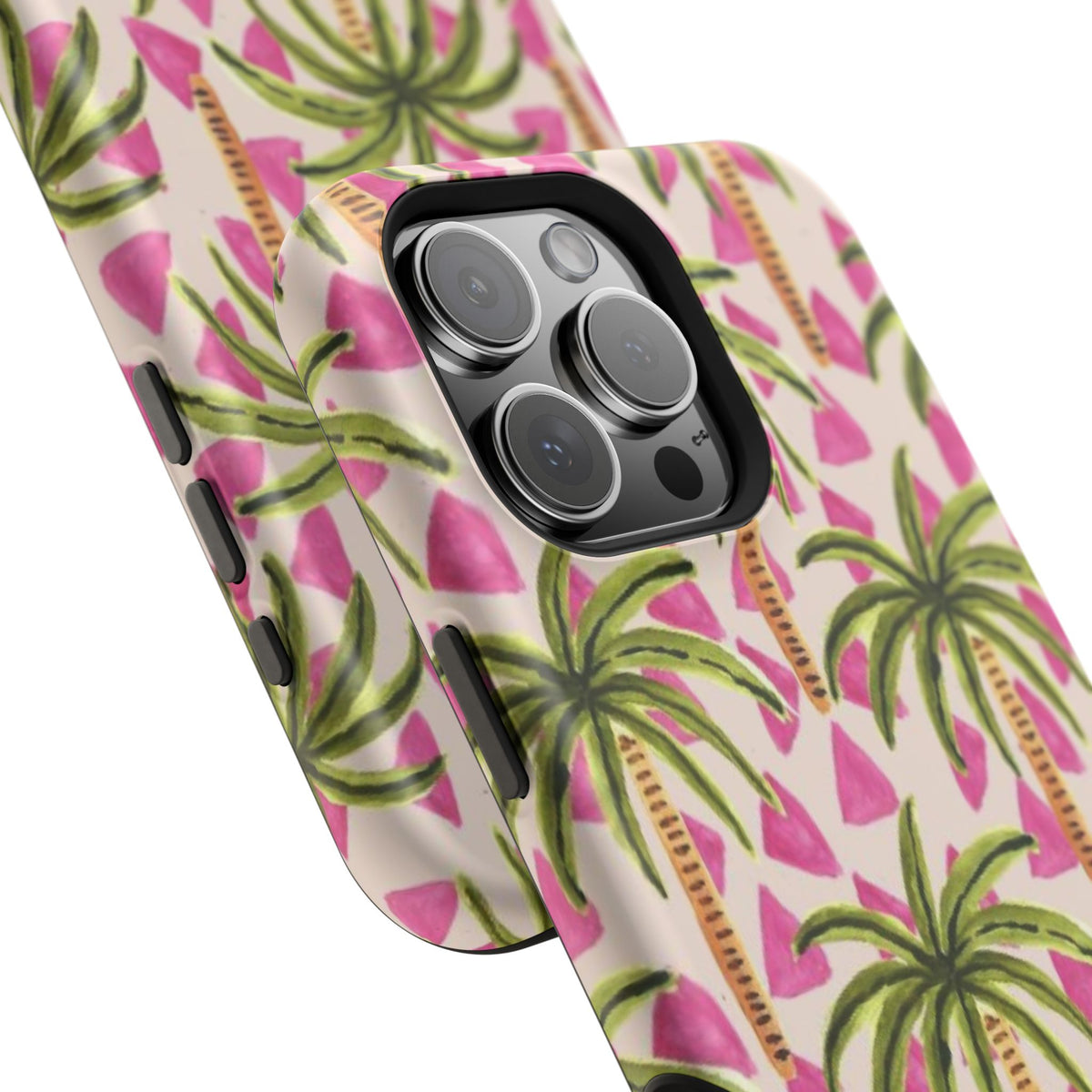 Phone Case — Pink Palm Tree Impact-Resistant Protector