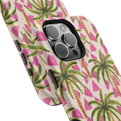 Phone Case — Pink Palm Tree Impact-Resistant Protector