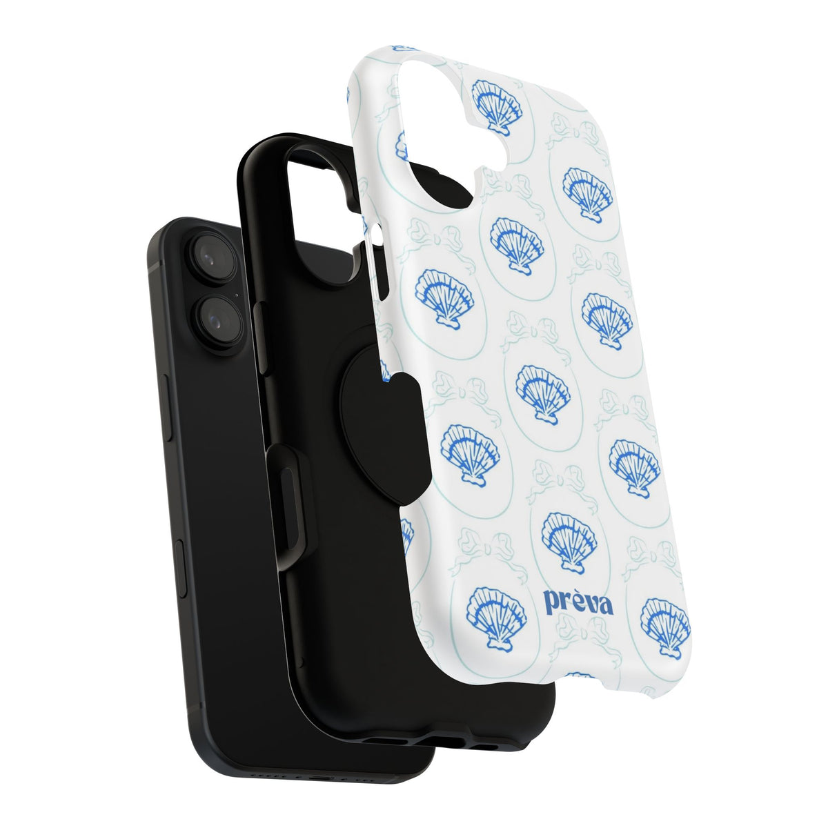 Fancy Teal Shell Phone Case