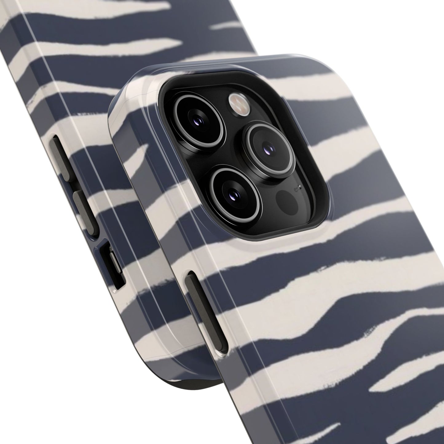 Navy & Cream Zebra Phone Case