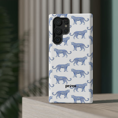 Blue Leopard Pattern Phone Case