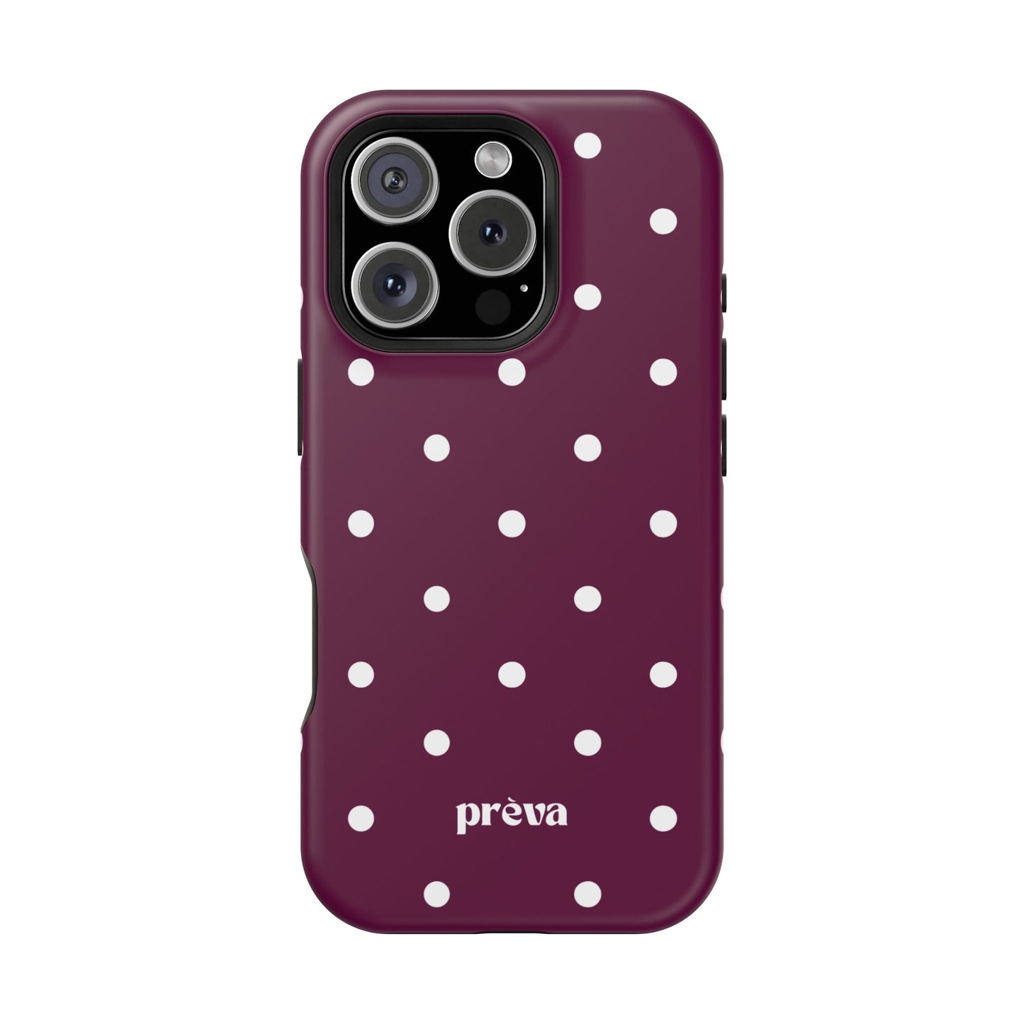 Maroon Polka Dot Phone Case