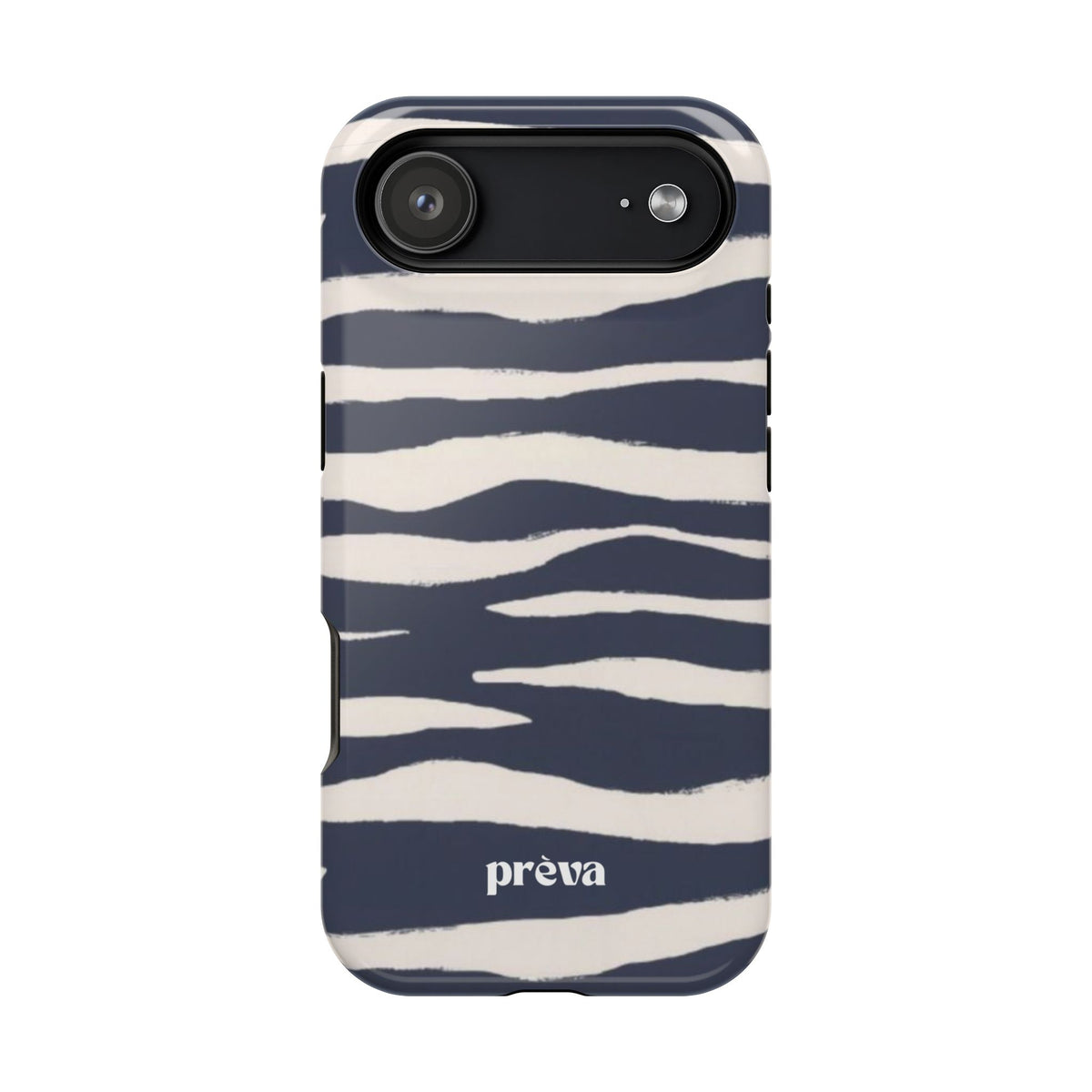Navy & Cream Zebra Phone Case
