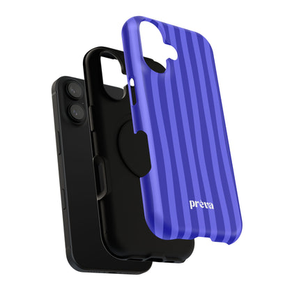 Neon Blue Stripes Phone Case