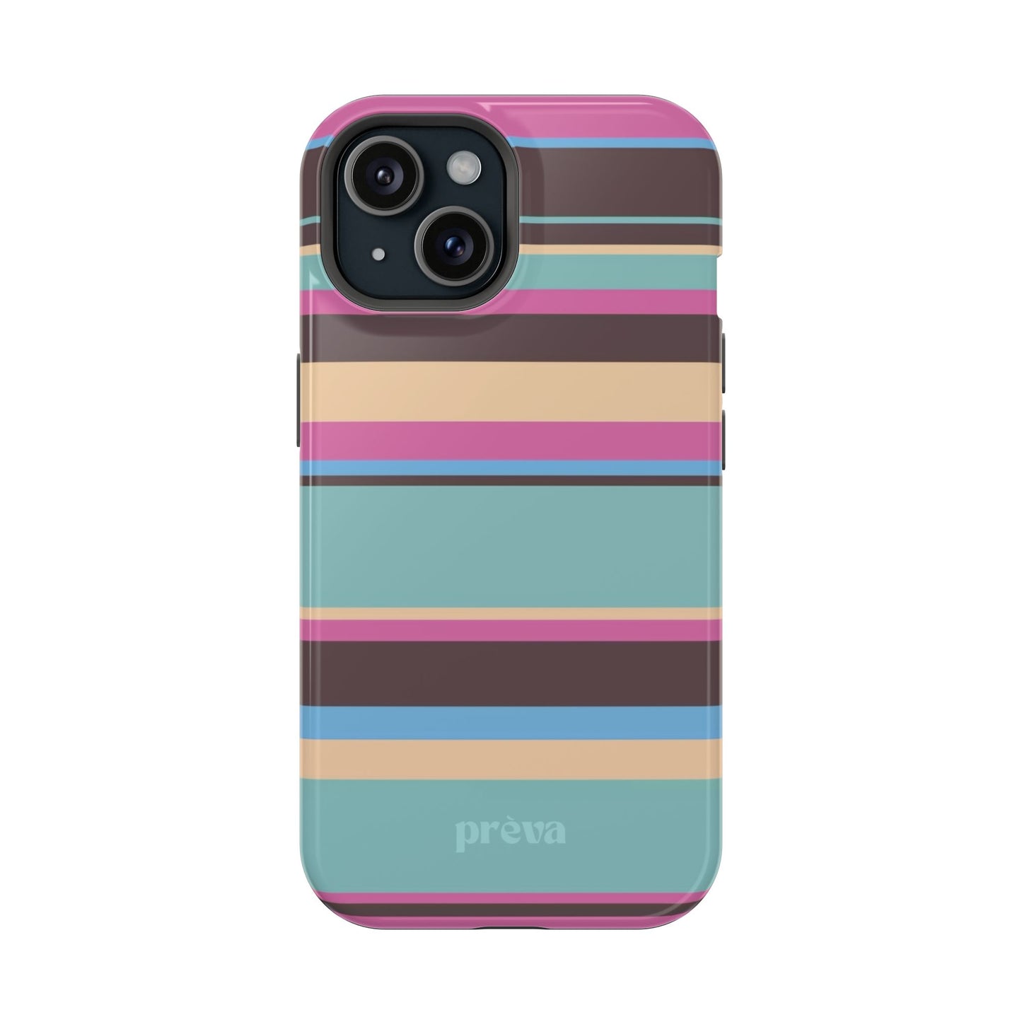 Cocoa Palm Stripes Phone Case
