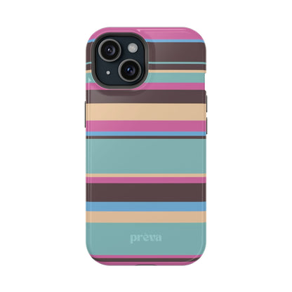 Cocoa Palm Stripes Phone Case