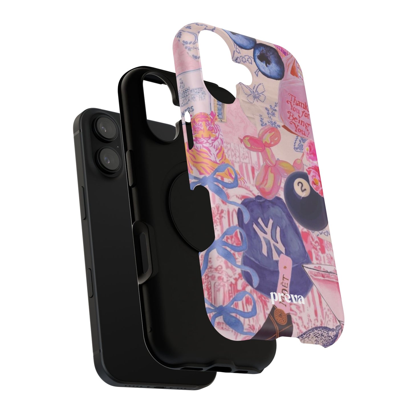 Retro 8 Ball Collage Phone Case