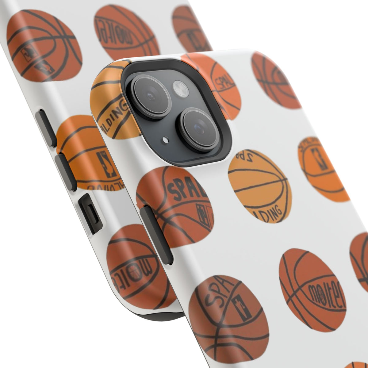 White Basketball Phone Case