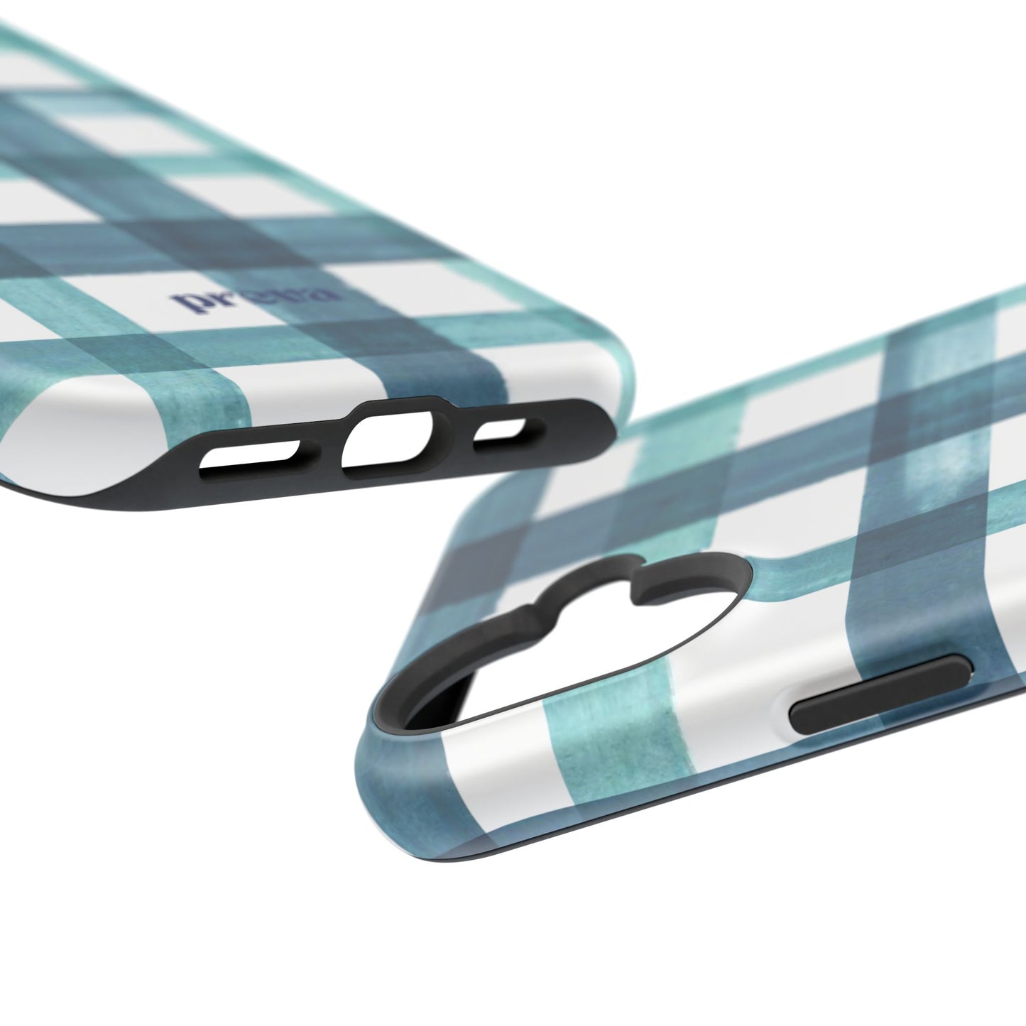 Teal Plaid Phone Case