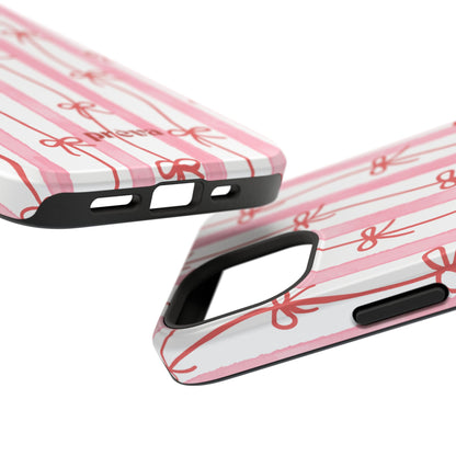 Pink Bow Chain Phone Case