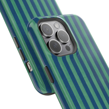 Green & Blue Stripes Phone Case