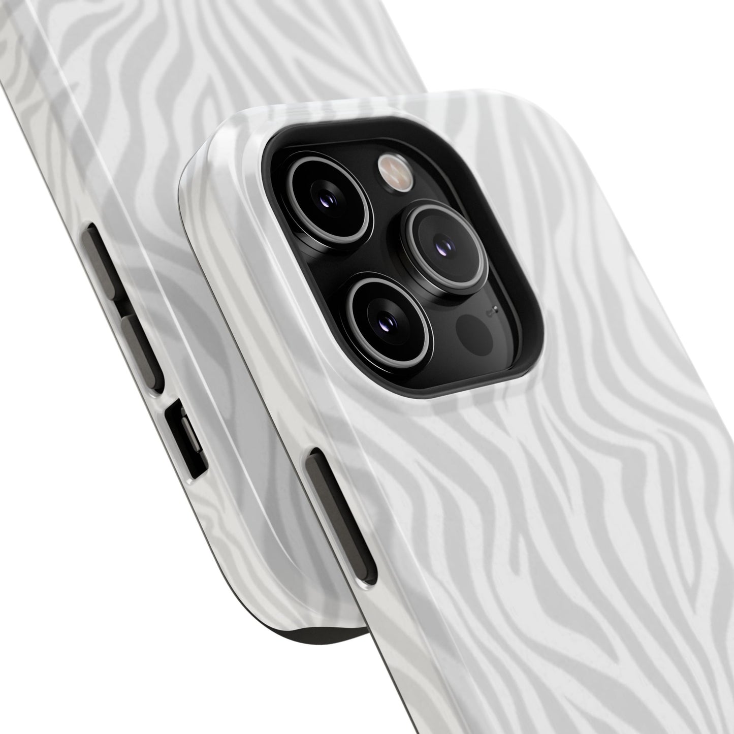 Zebra White Wave Phone Case
