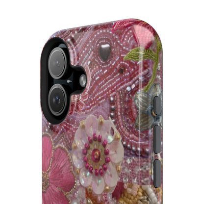 Floral Embroidery Phone Case