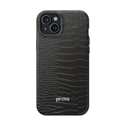 Black Croc Phone Case