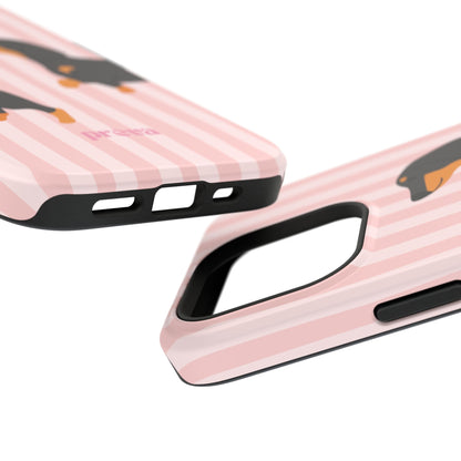 Dachshund Pink Stripes