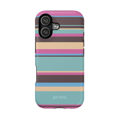 Cocoa Palm Stripes Phone Case