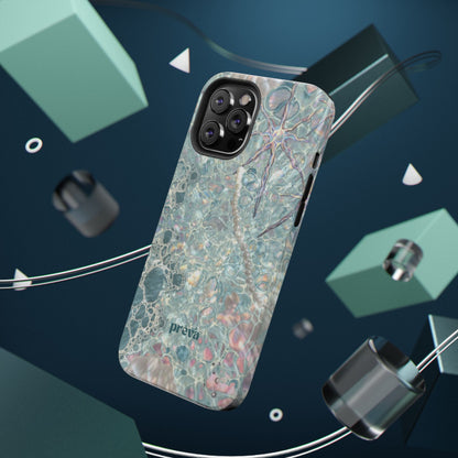 Marbled Seafoam Impact-Resistant Phone Case