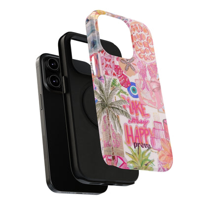 Pink Tropical Collage Phone Case