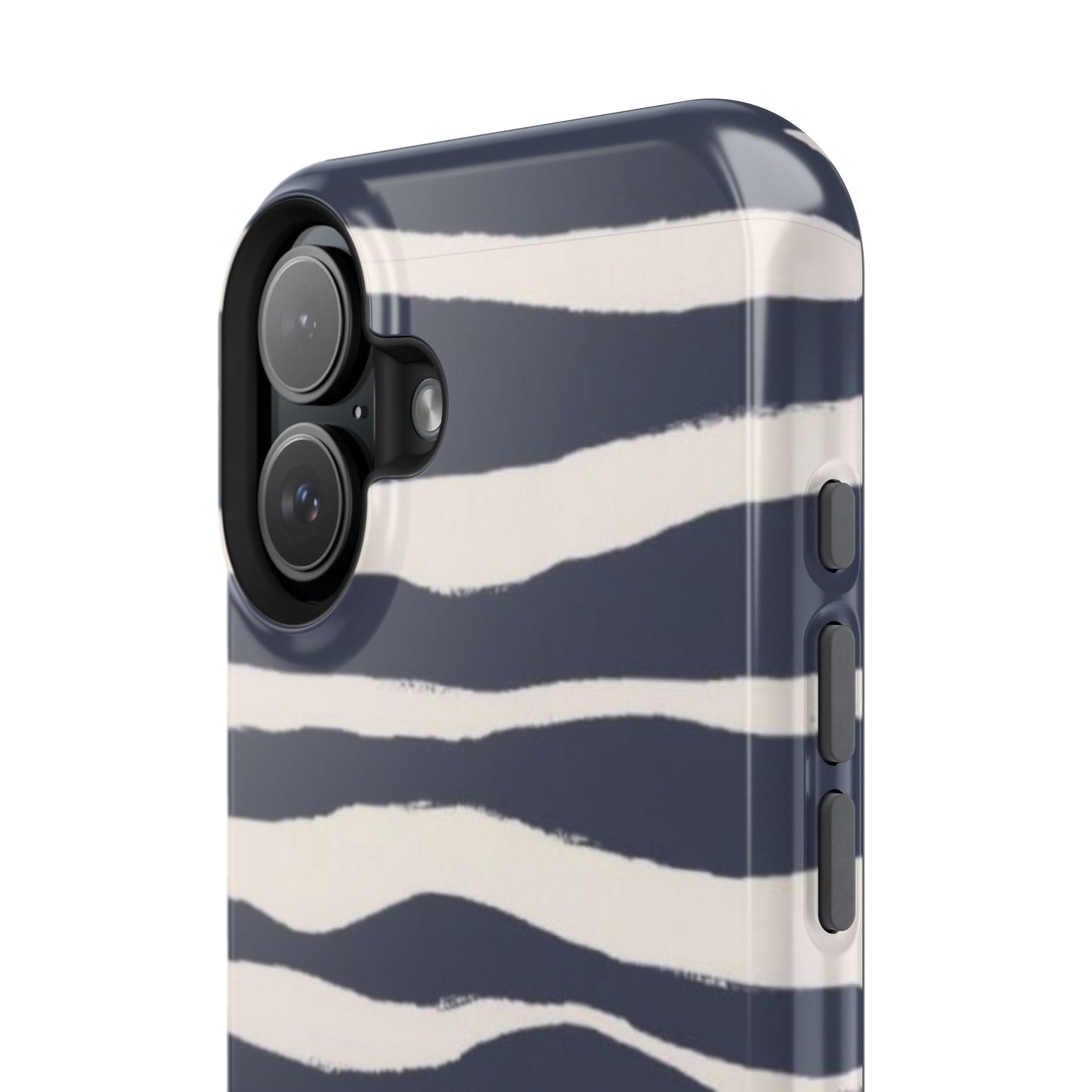 Navy & Cream Zebra Phone Case