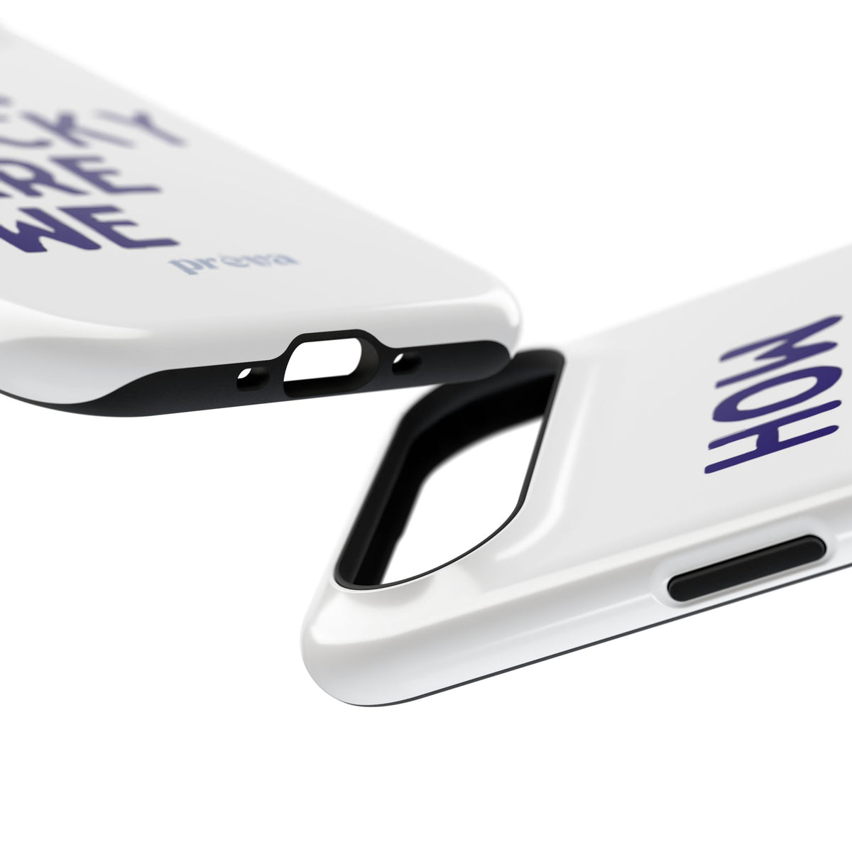 How Lucky Are We White Phone Case