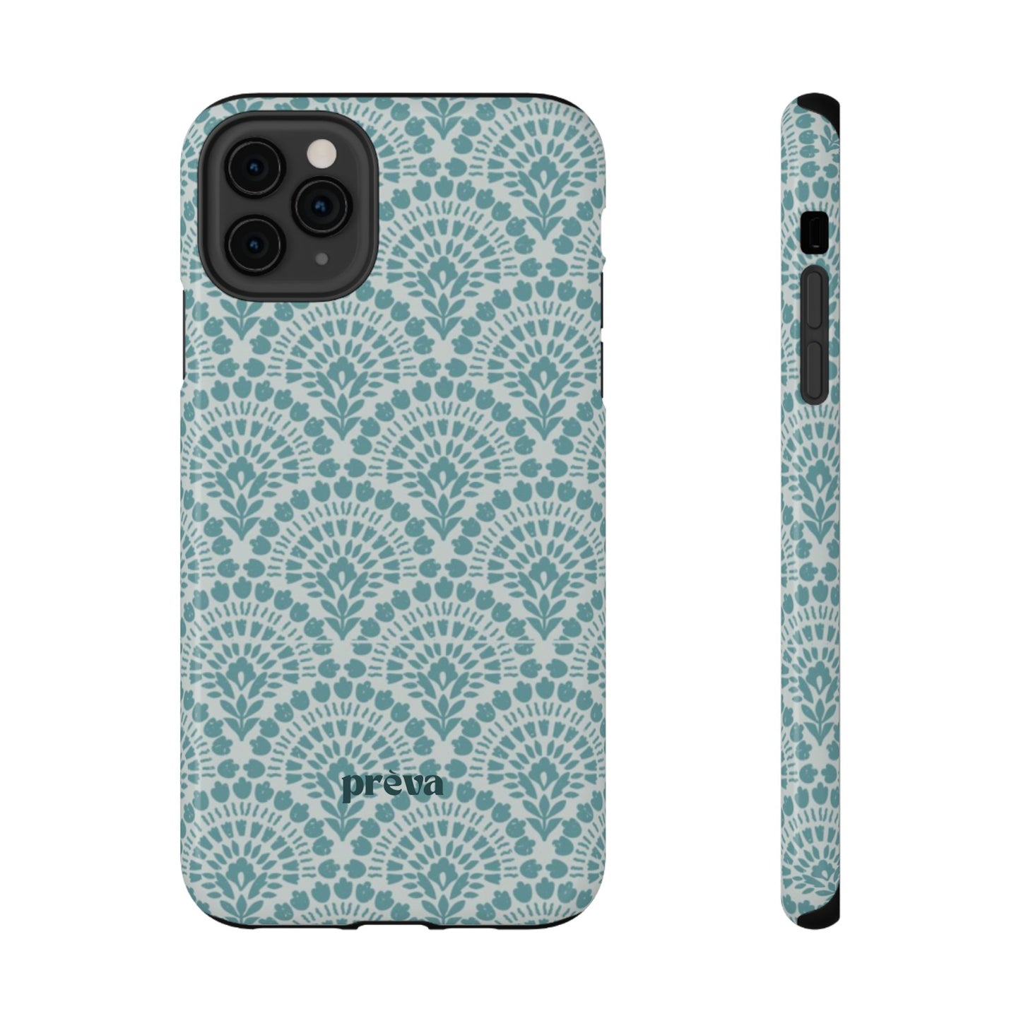 Aqua Lace Pattern Phone Case