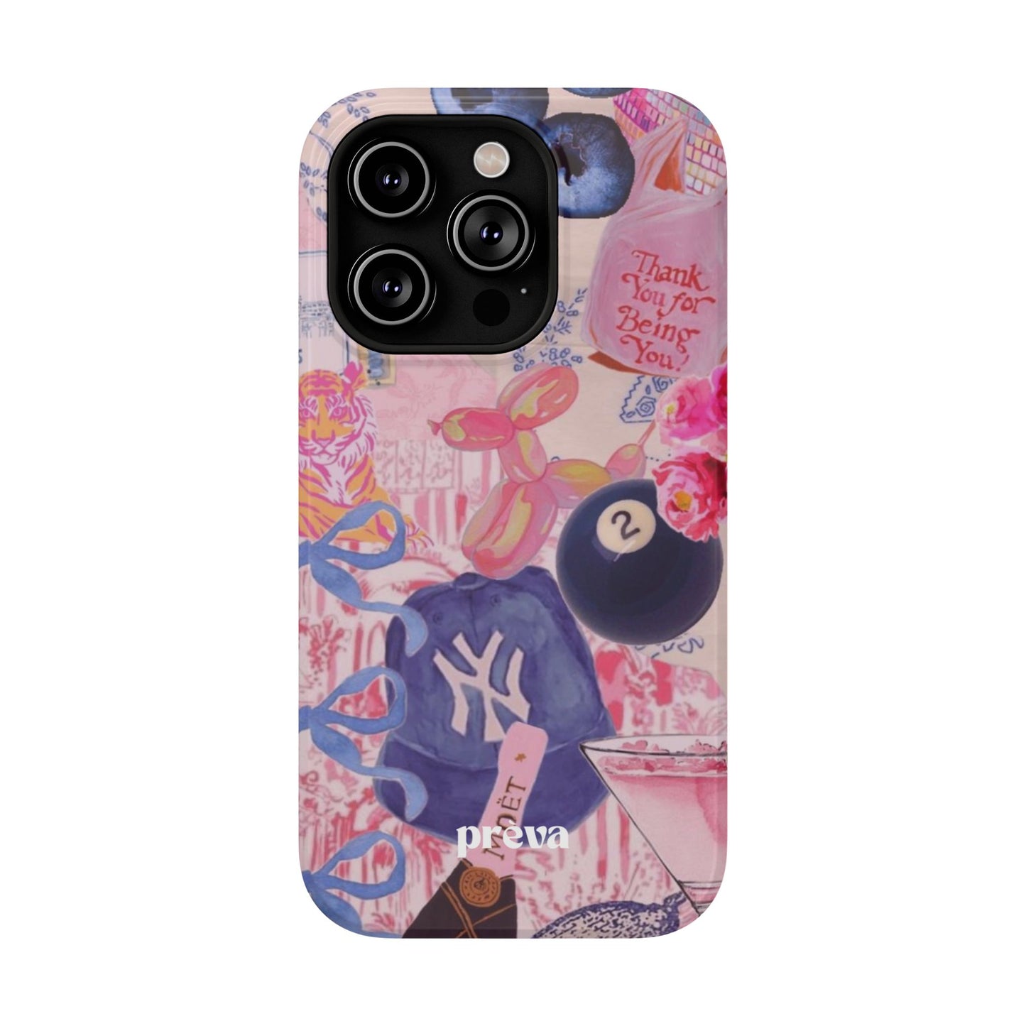 Retro 8 Ball Collage Phone Case