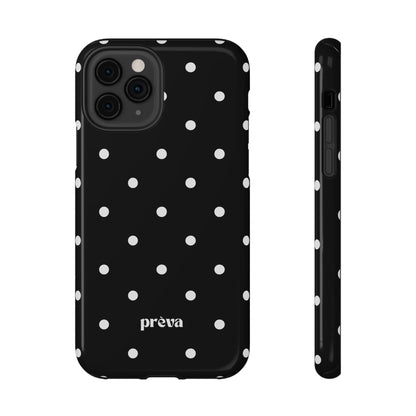 Black with White Polka Dots Phone Case