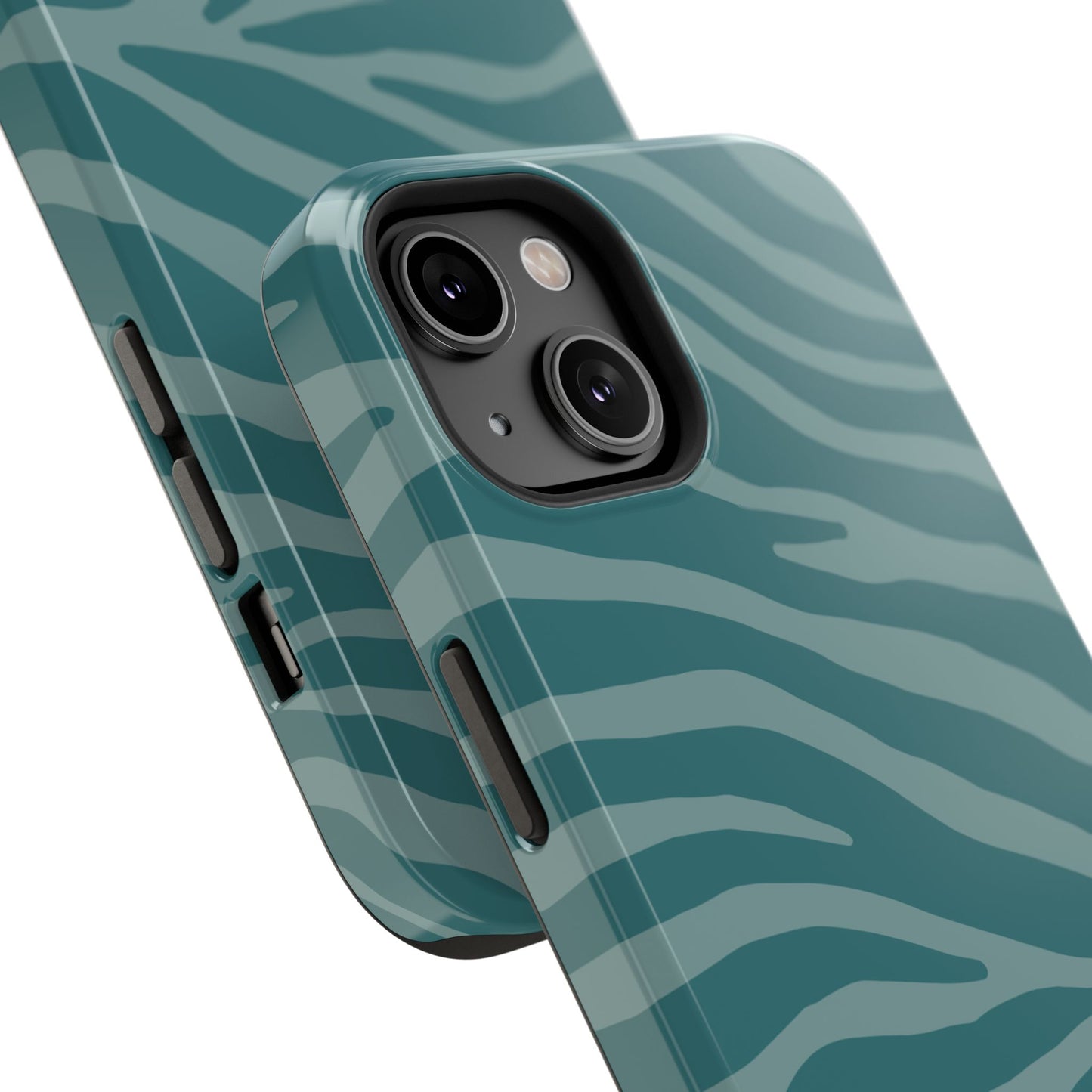 Teal Zebra Phone Case