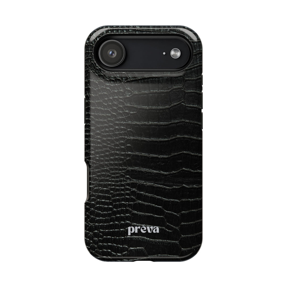 Black Croc Phone Case